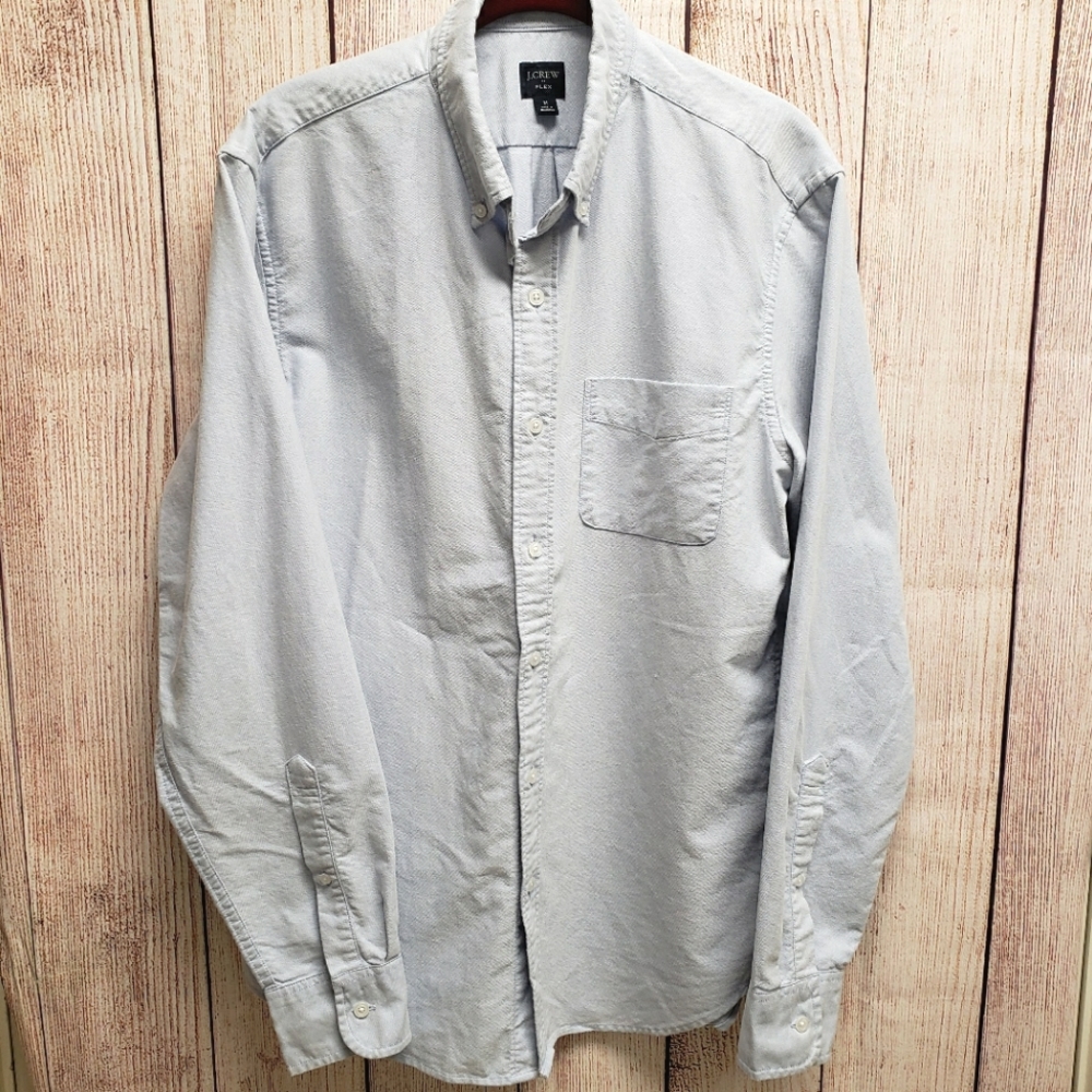 J.CREW Flex Light Blue Men's Medium Collard Shirt